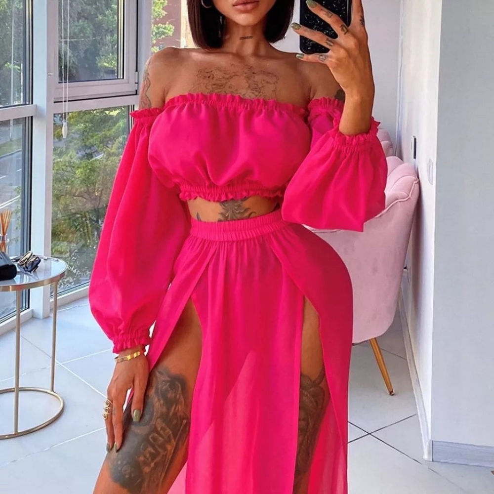 PINK BIKINI COVER UP